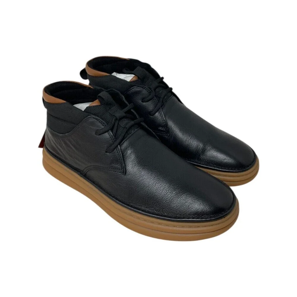 Stacy Adams Chukka Boot Men's Size 7 M Delson Black Leather Lace Up